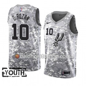 Camiseta Niños NBA San Antonio Spurs DeMar DeRozan 10 2018-19 Nike Gris Swingman